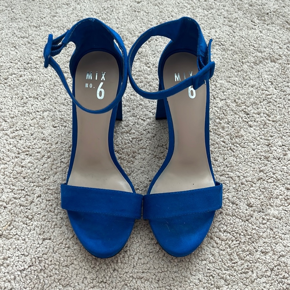 Blue Suede Heels